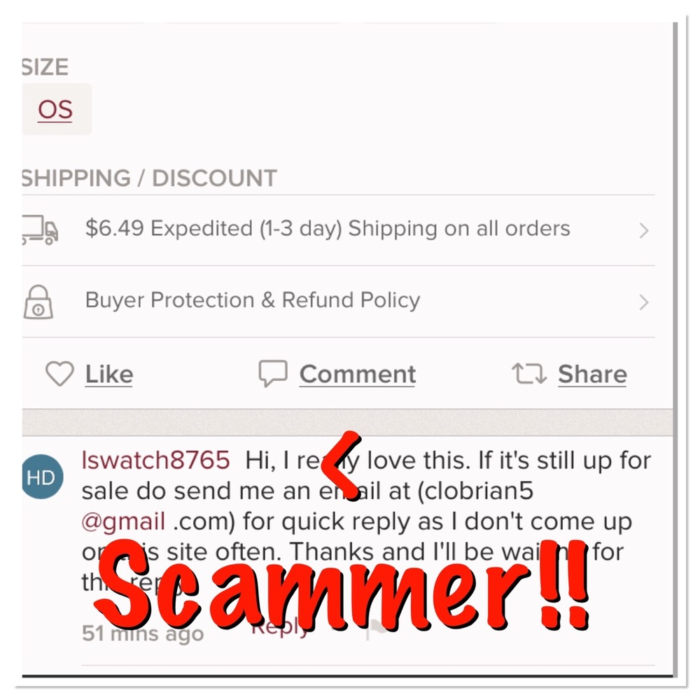 Watch out for this scammer!!